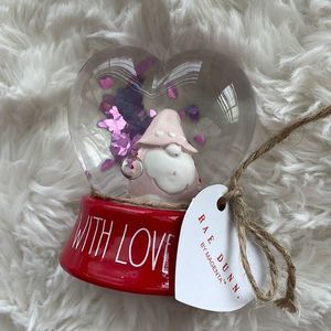 Rae Dunn With Love Knome Heart Snow Globe